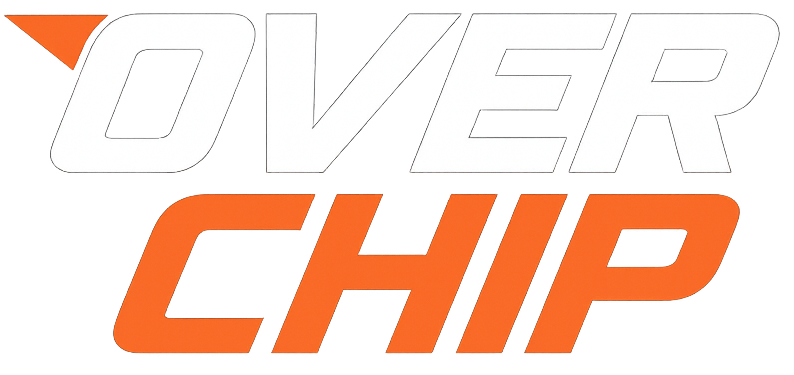 Logo Overchip Performance, solução de remaps automotivos